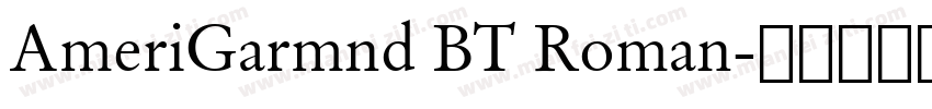 AmeriGarmnd BT Roman字体转换